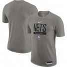 Men's Brooklyn Nets Gray 2022 Legend On Court Practice Performance T Shirt
