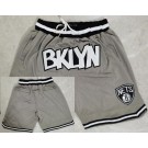 Men's Brooklyn Nets Gray Statement Just Don Shorts
