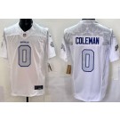 Men's Buffalo Bills #0 Keon Coleman Limited White Rivalries FUSE Vapor Jersey