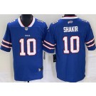 Men's Buffalo Bills #10 Khalil Shakir Limited Blue Vapor Jersey