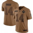 Men's Buffalo Bills #14 Stefon Diggs Limited Brown 2023 Salute To Service Jersey