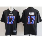 Men's Buffalo Bills #17 Josh Allen Limited Black Fashion Vapor Jersey