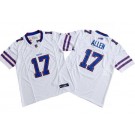 Men's Buffalo Bills #17 Josh Allen Limited White FUSE Vapor Jersey