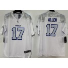 Men's Buffalo Bills #17 Josh Allen Limited White Rivalries Vapor Jersey