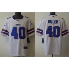 Men's Buffalo Bills #40 Von Miller Limited White Vapor Jersey