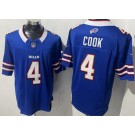 Men's Buffalo Bills #4 James Cook Limited Blue FUSE Vapor Jersey