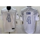 Men's Buffalo Bills #4 James Cook Limited White Rivalries FUSE Vapor Jersey