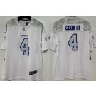 Men's Buffalo Bills #4 James Cook Limited White Rivalries Vapor Jersey