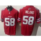 Men's Buffalo Bills #58 Matt Milano Limited Red FUSE Vapor Jersey