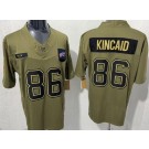 Men's Buffalo Bills #86 Dalton Kincaid Limited Green 2025 Salute To Service Jersey