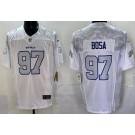 Men's Buffalo Bills #97 Joey Bosa Limited White Rivalries FUSE Vapor Jersey
