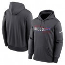 Men's Buffalo Bills Anthracite Prime Logo Name Split Pullover Hoodie