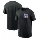 Men's Buffalo Bills Black 2023 Crucial Catch Sideline TriBlend T Shirt