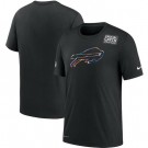Men's Buffalo Bills Black Crucial Catch Sideline Performance T Shirt 410