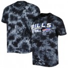 Men's Buffalo Bills Black Resolution Tie Dye Raglan T Shirt