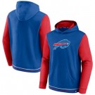 Men's Buffalo Bills Blue Red Block Party Pullover Hoodie