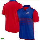 Men's Buffalo Bills Blue Red Fashion Performance Polo