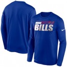 Men's Buffalo Bills Blue Sideline Impact Legend Performance Long Sleeves T Shirt 619