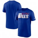 Men's Buffalo Bills Blue Sideline Impact Legend Performance T Shirt 548