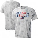 Men's Buffalo Bills Gray Resolution Tie Dye Raglan T Shirt