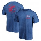 Men's Buffalo Bills Iconic Retro Diamond Scroll Printed T-Shirt 0989