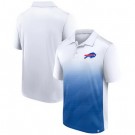 Men's Buffalo Bills White Blue Parameter Polo