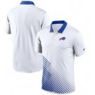 Men's Buffalo Bills White Blue Vapor Performance Polo