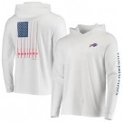 Men's Buffalo Bills White Vineyard Vines Hoodie Long Sleeve T Shirt