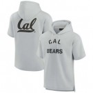 Men's Cal Bears Gray Super Soft Fleece Short Sleeve Hoodie