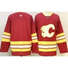 Men's Calgary Flames Blank Red Authentic Jersey