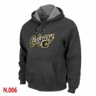 Men's Calgary Flames Dark Gray Printed Pullover Hoodie