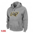 Men's Calgary Flames Gray Printed Pullover Hoodie