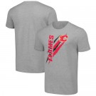 Men's Calgary Flames Starter Gray Color Scratch T Shirt