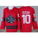 Men's Canada #10 Nick Suzuki Red 2026 Olympics Authentic Jersey