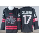 Men's Canada #17 Macklin Celebrini Black 2026 Olympics Authentic Jersey