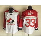 Men's Canada #33 Patrick Roy White Hockey Jersey
