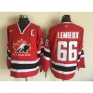 Men's Canada #66 Mario Lemieux Red Hockey Jersey