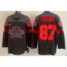 Men's Canada #87 Sidney Crosby Black 2022 Beijing Winter Olympic Authentic Jersey