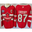 Men's Canada #87 Sidney Crosby Red 2025 4 Nations Face Off Authentic Jersey