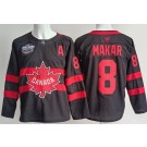 Men's Canada #8 Cale Makar Black 2025 4 Nations Face Off Authentic Jersey