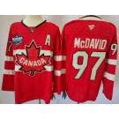 Men's Canada #97 Connor McDavid Red 2025 4 Nations Face Off Authentic Jersey