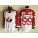Men's Canada #99 Wayne Gretzky White Hockey Jersey