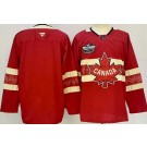 Men's Canada Blank Red 2025 4 Nations Face Off Authentic Jersey