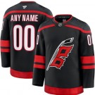 Men's Carolina Hurricanes Customized Black Fanatics Authentic Jersey