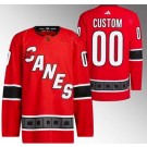 Men's Carolina Hurricanes Customized Red 2022 Reverse Retro Authentic Jersey