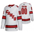 Men's Carolina Hurricanes Customized White Alternate Authentic Jersey