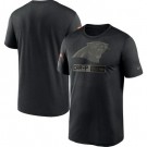 Men's Carolina Panthers Black 2020 Salute To Service T Shirt 321