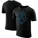 Men's Carolina Panthers Black Fan Gear Icon Performance T-Shirt