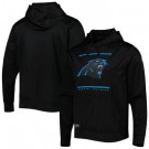 Men's Carolina Panthers Black Printed Pullover Hoodie 302529
