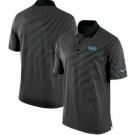 Men's Carolina Panthers Black Sideline Lock Up Victory Performance Polo